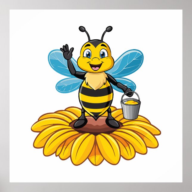 European honey bee poster (Front)