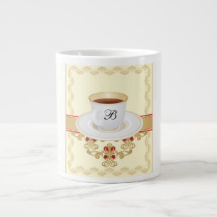 European Monogram Coffee Cup Letter B