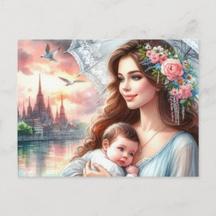 European Mum 13 Postcard