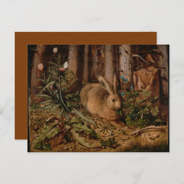 European Painting for Rabbit Year and Christmas P Postcard (Front/Back)