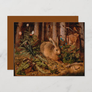 European Painting for Rabbit Year and Christmas P Postcard