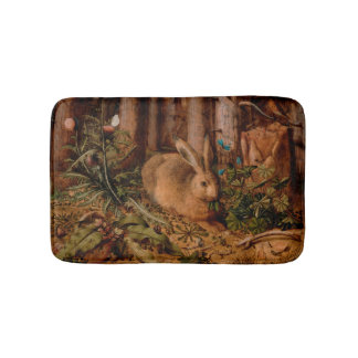 European Painting Rabbit Year 2023 Bath Mat