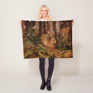 European Painting Rabbit Year 2023 Small Blanket