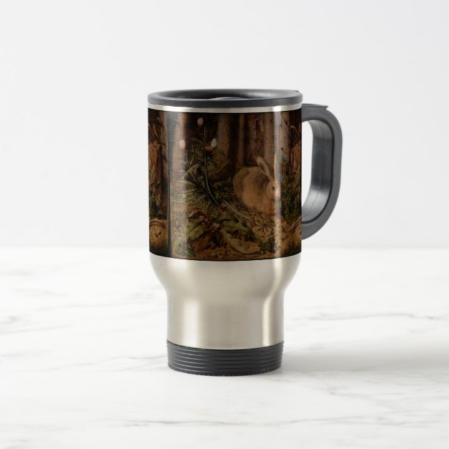 European Painting Rabbit Year 2023 Travel Mug (Front Right)