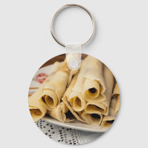 European pancakes key ring