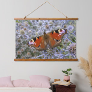 European Peacock or the Peacock Butterfly Hanging Tapestry