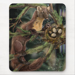 European Pine Marten Mouse Mat