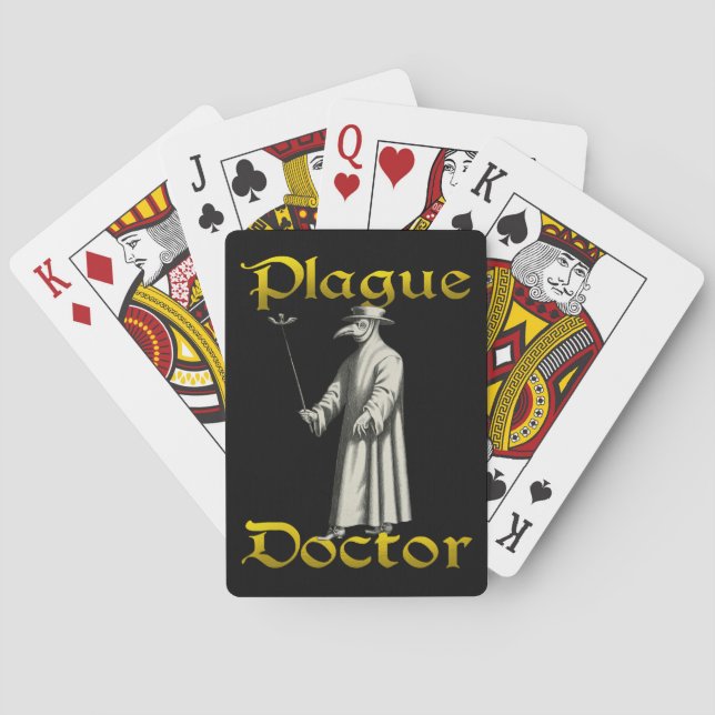 European Plague Doctor Rome Beak Costume Poker Playing Cards (Back)