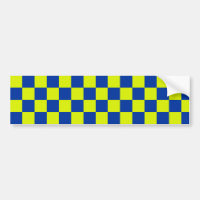 european police cars square colours chequered patt