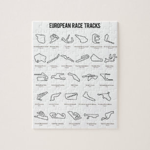European Race Tracks Jigsaw Puzzle