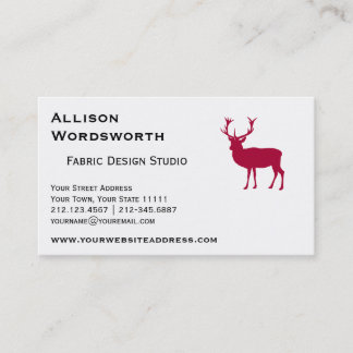 European Red Deer Stag - Stag Party Business Card