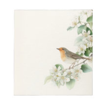 European Robin & Hawthorn – Editable Botanical Wed