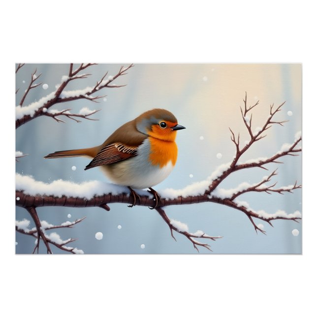European Robin  Poster (Front)