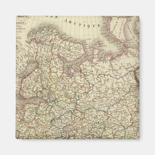 European Russia, Poland Magnet (Front)