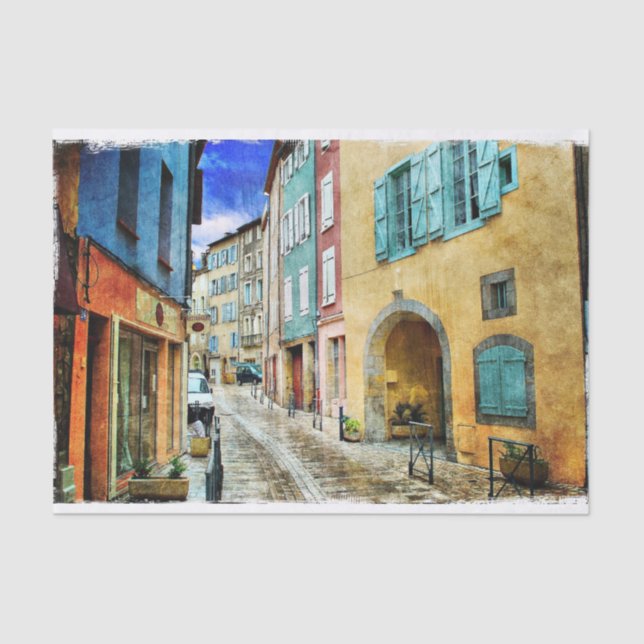 European Scene Decoupage Tissue Paper (Front)