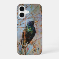 European Starling Bird Painting Custom Name