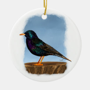 European Starling Ornament 