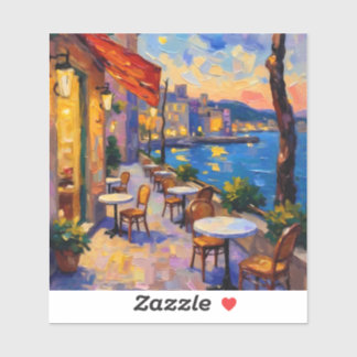 European Street at Sunset