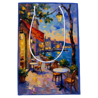 European Street at Sunset Medium Gift Bag