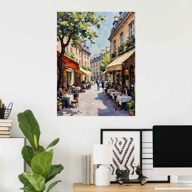 European Street Cafe Poster (Home Office)