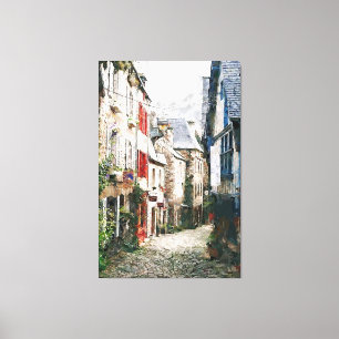European Street Scene Canvas Print