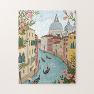 European Summer  City Canal Puzzle