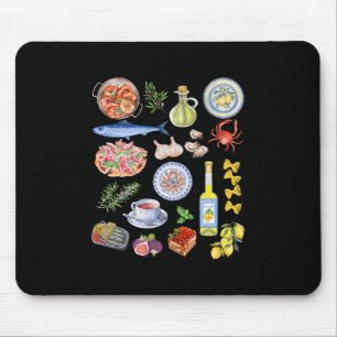 European Summer Limoncello Rome Italy Lemons Portu Mouse Mat