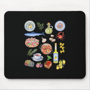 European Summer Limoncello Rome Italy Portugal Oli Mouse Mat