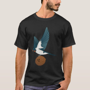 European Swallow Carry A Coconut Holy Grail T-Shirt