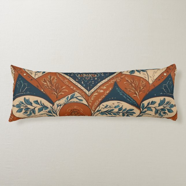 European Traditional Seamless Pattern  Body Cushion (Front)