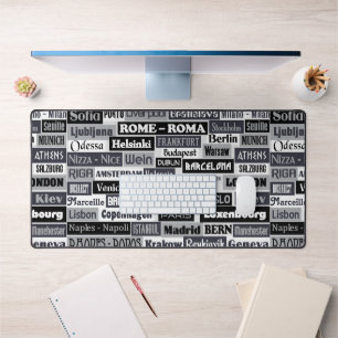 European Traveler custom mousepad Desk Mat