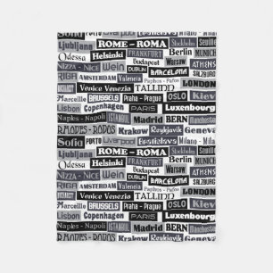 European Traveler fleece blanket