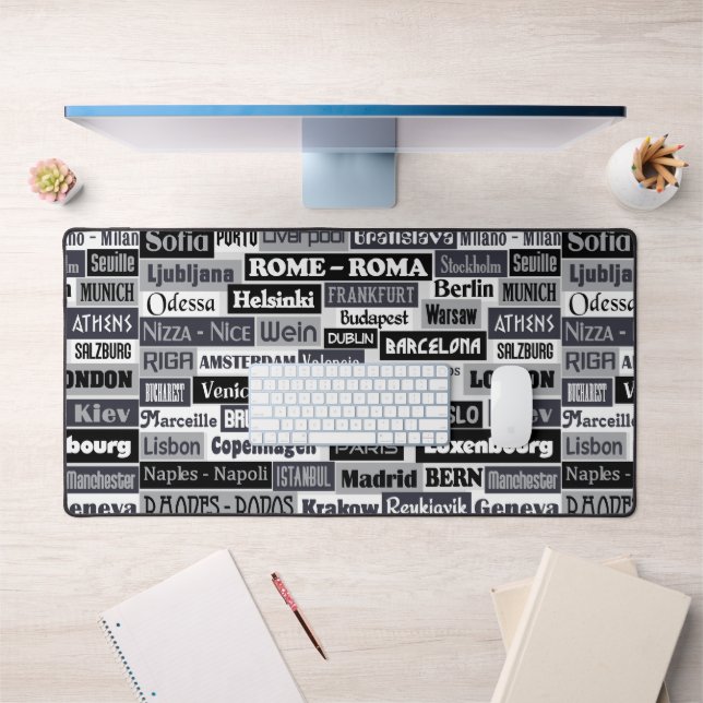 European Traveller custom mousepad Desk Mat (Office 1)