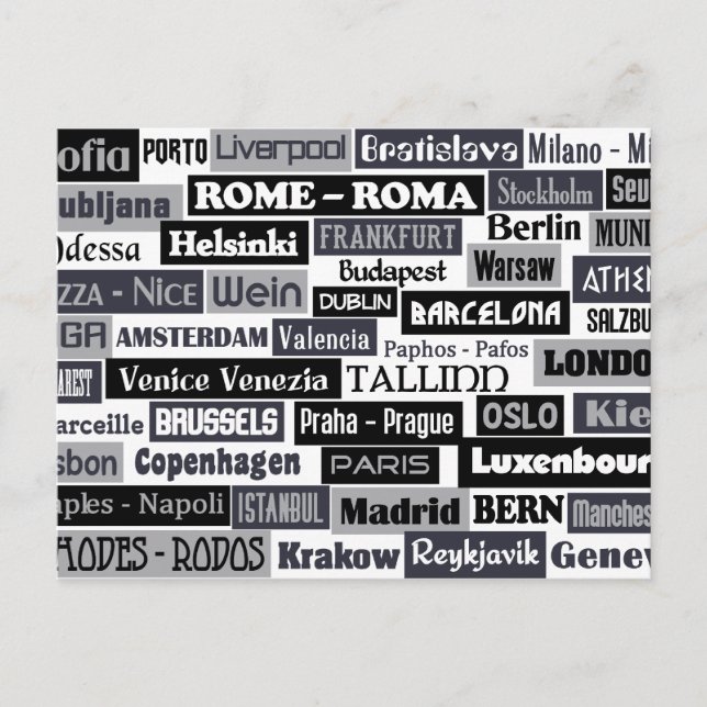 European Traveller custom postcard (Front)