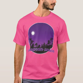 european union By night with Palms T-Shirt
