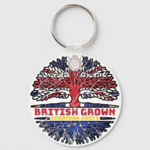 European Union EU Europe Uk United Kingdom British Key Ring