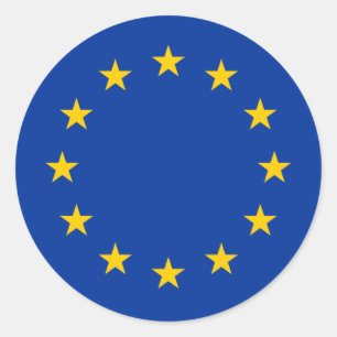 European Union EU Flag Classic Round Sticker