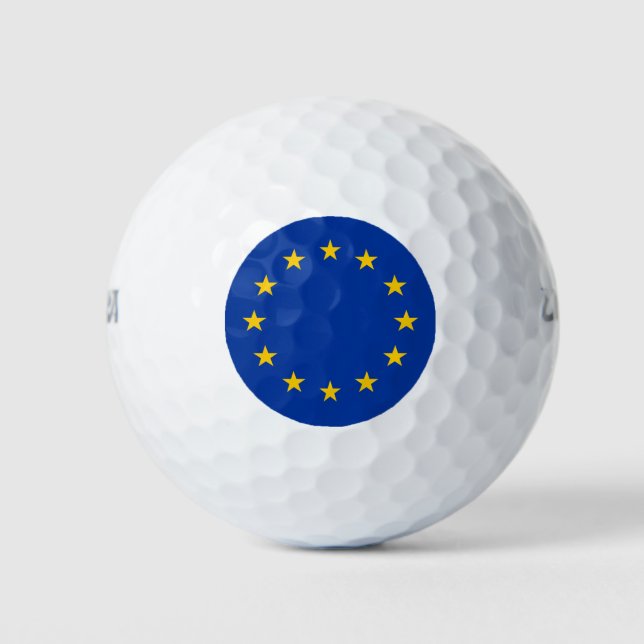European Union EU Flag Golf Balls (Front)