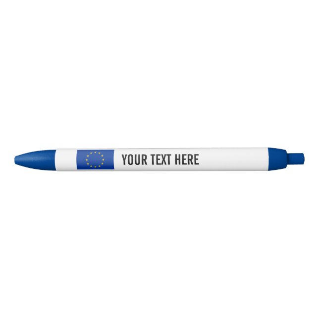 European Union EU flag promo pens with custom text (Front)