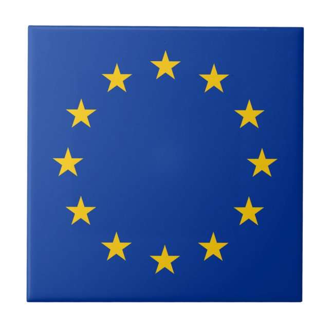 European Union EU Flag Tile (Front)