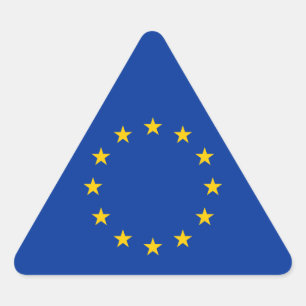 European Union - EU Flag Triangle Sticker
