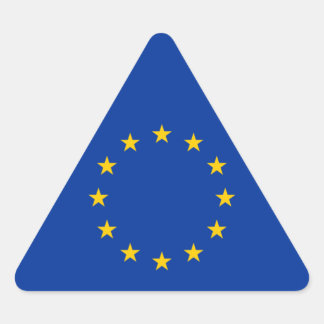 European Union - EU Flag Triangle Sticker