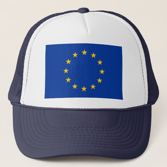 European Union EU Flag Trucker Hat (Front)