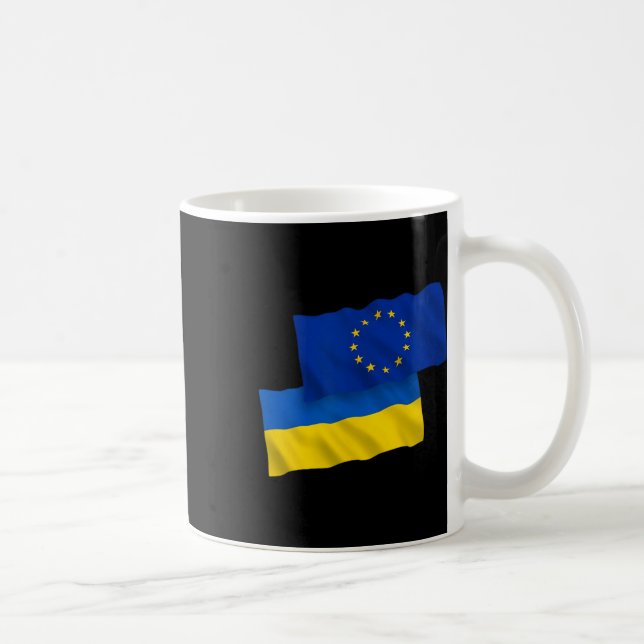 European Union Eu For Ukraine - Ukraine Strong Clo Coffee Mug (Right)
