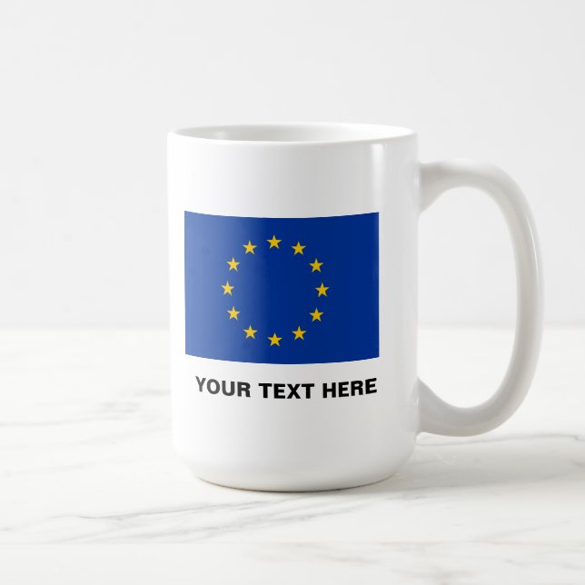 European Union flag big coffee mug | EU Europe (Right)