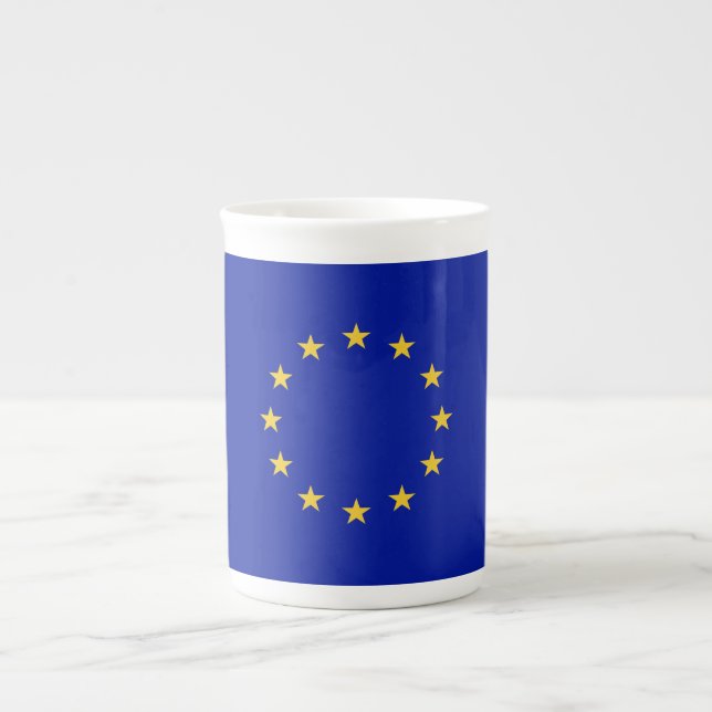 European Union Flag Bone China Mug (Front)