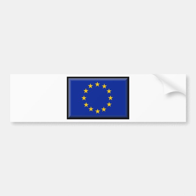 European Union Flag Bumper Sticker (Front)