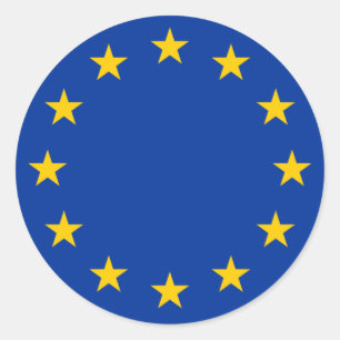 European Union flag Classic Round Sticker
