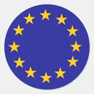 European Union Flag Classic Round Sticker