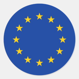 European Union Flag Classic Round Sticker